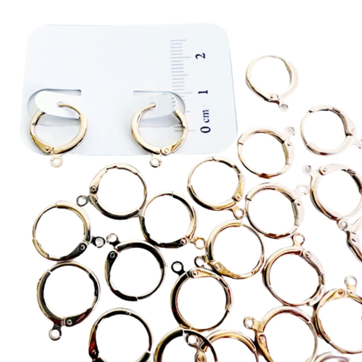 GENERICO - Set De 6 Pares De Bases De Aros Con Baño De Oro Modelos 4