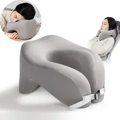 SONEC - Cojin Almohada Ergonomico Descanso Trabajo Estudio o Viaje Avion Bus