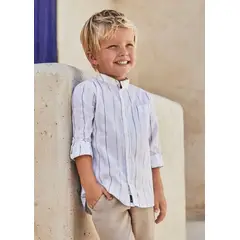 MAYORAL - Camisa manga larga rayas Better Cotton niño