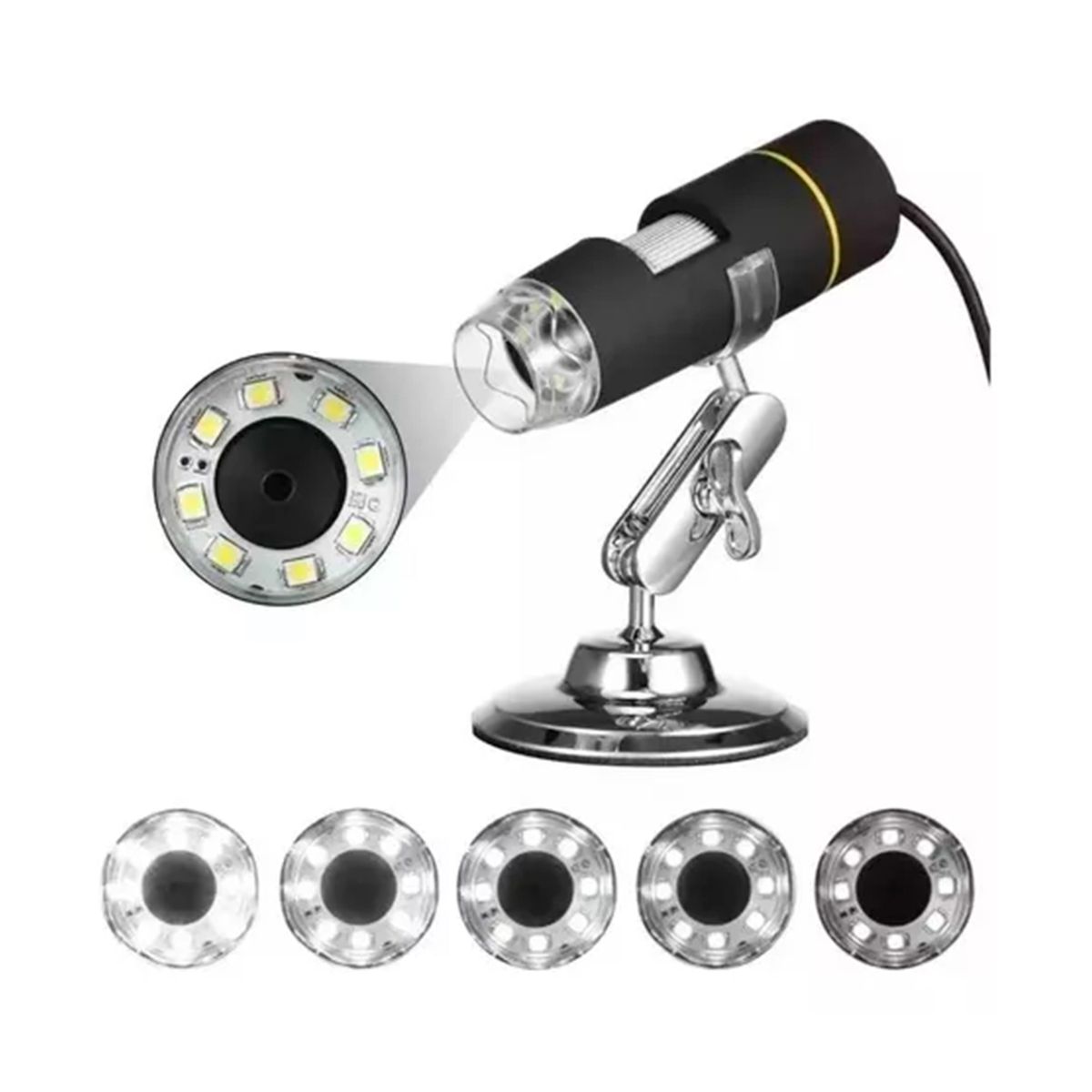 GENERICO - Microscopio Digital Usb 1600x Con Cámara De 8 LED