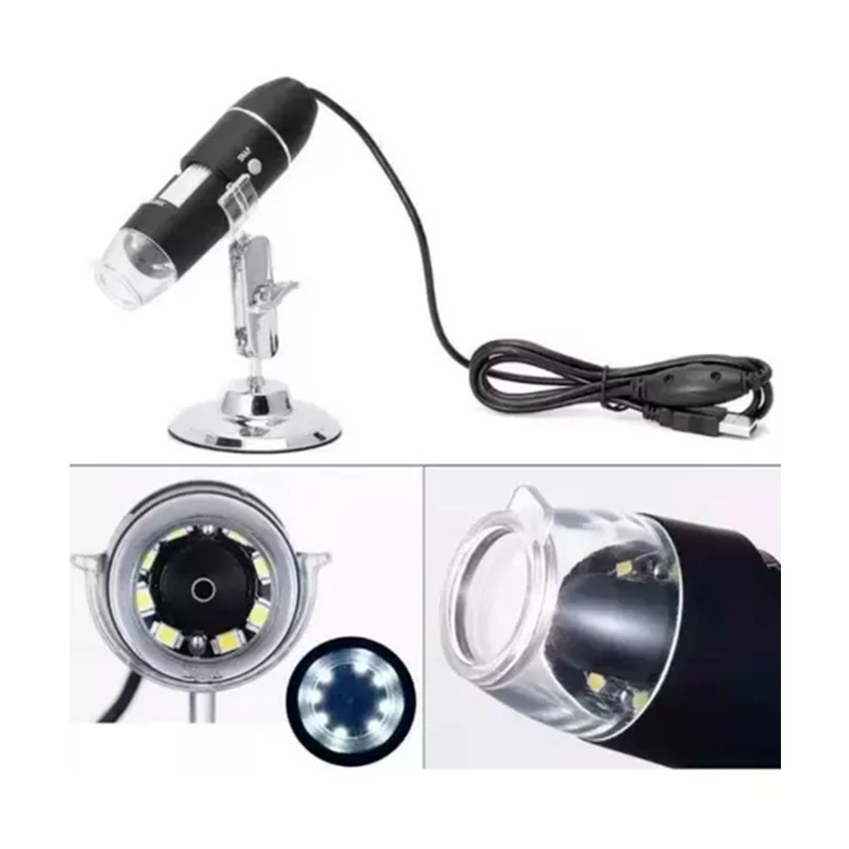 GENERICO - Microscopio Digital Usb 1600x Con Cámara De 8 LED