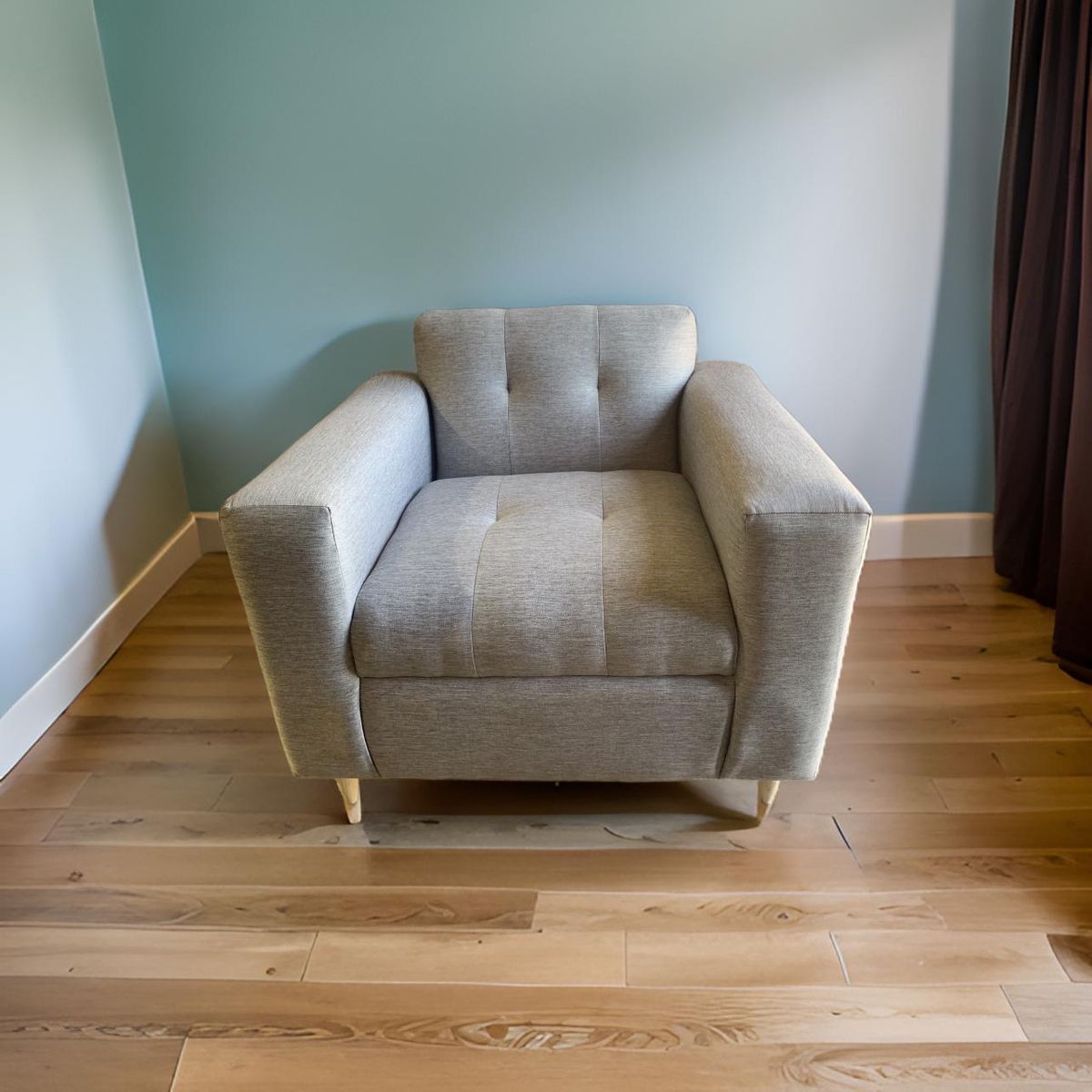 MUEBLES NEW - POLTRONA NEW GRIS LINO