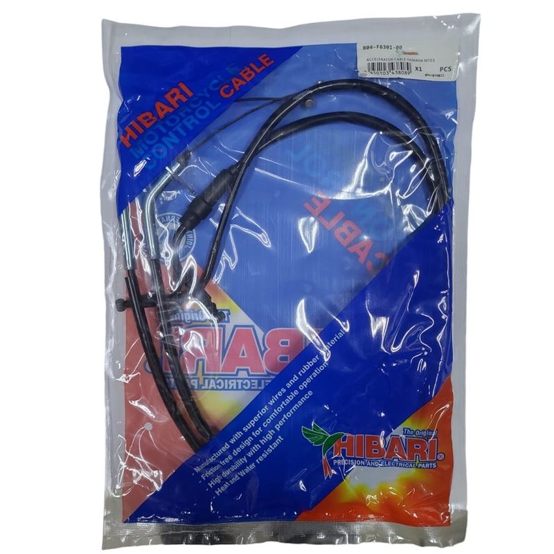 GENERICO - Piola de Acelerador + Retroceso Moto Yamaha MT 03
