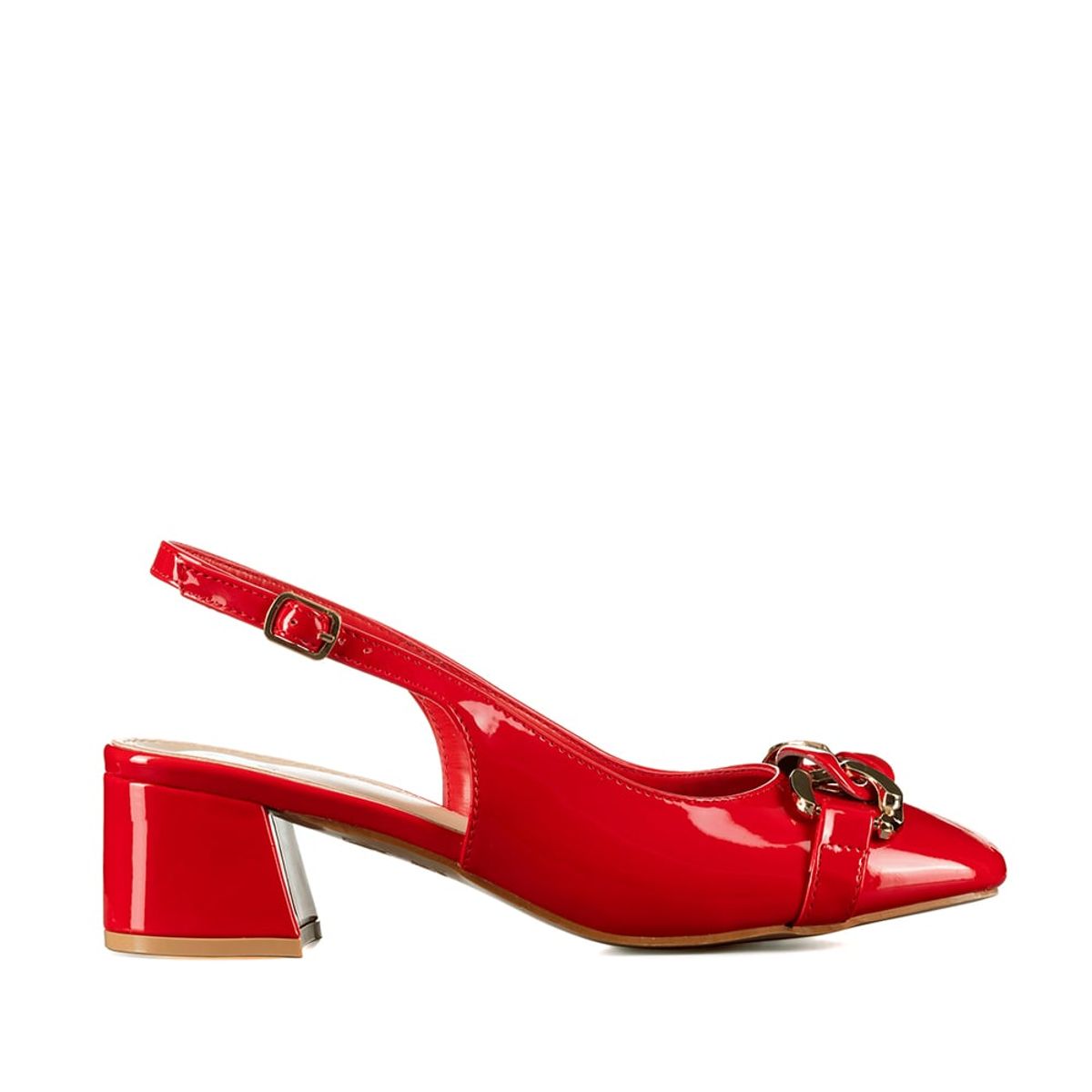 WEIDE - Zapatos Taco Casual Mujer Vintage Charol Hebilla Weide GHE32