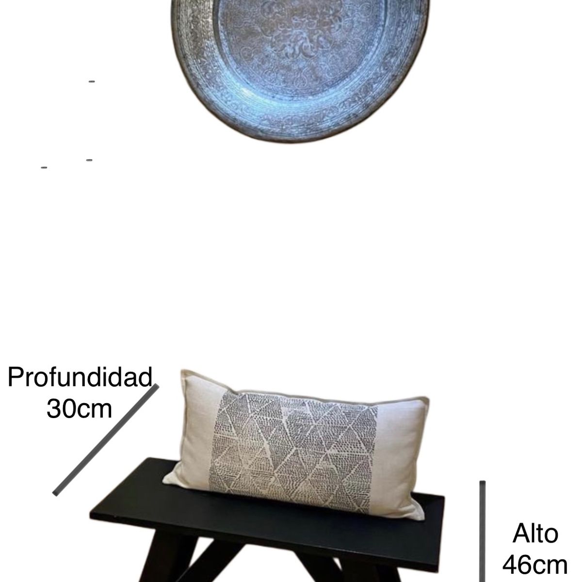 GENERICO - Banca de madera negra 70