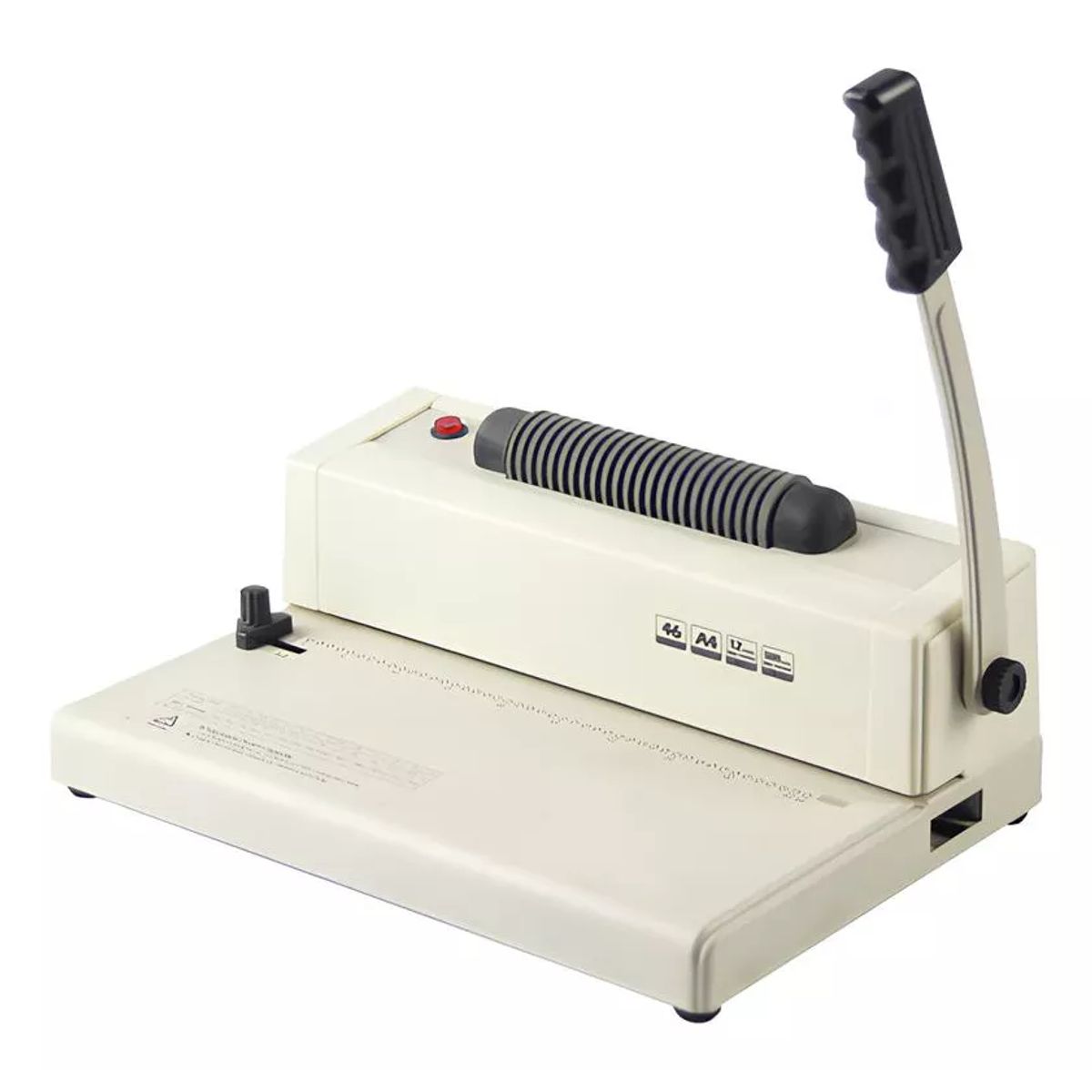 GENERICO - Anilladora Espiralera Redondo Carta Con Rodillo Insertador