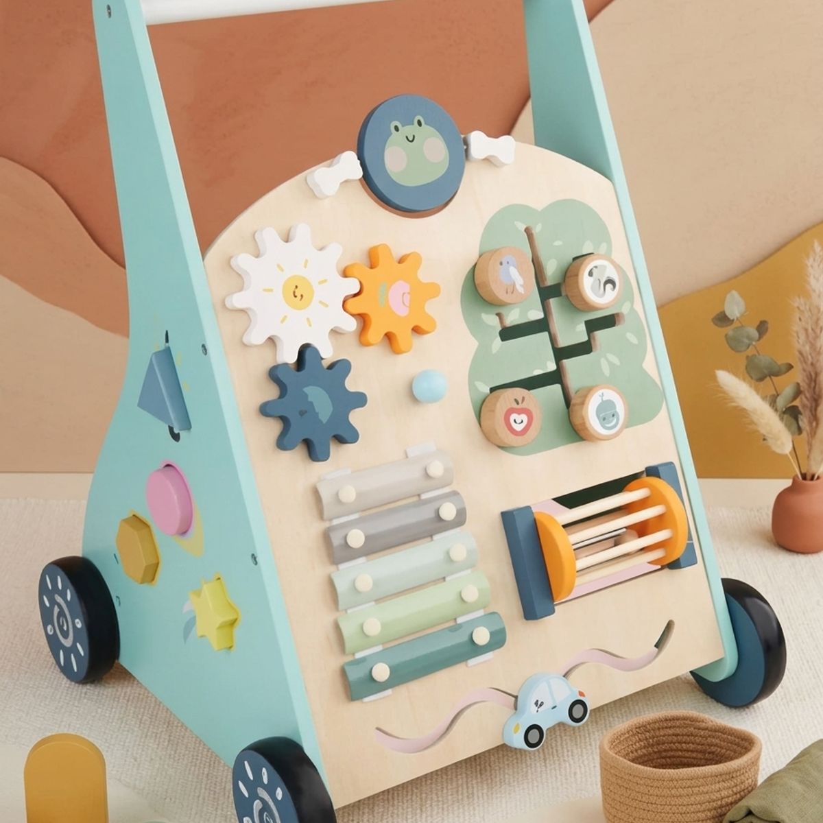 JUGUETERIA ESTELAR - Andador de Madera Sensorial Montessori