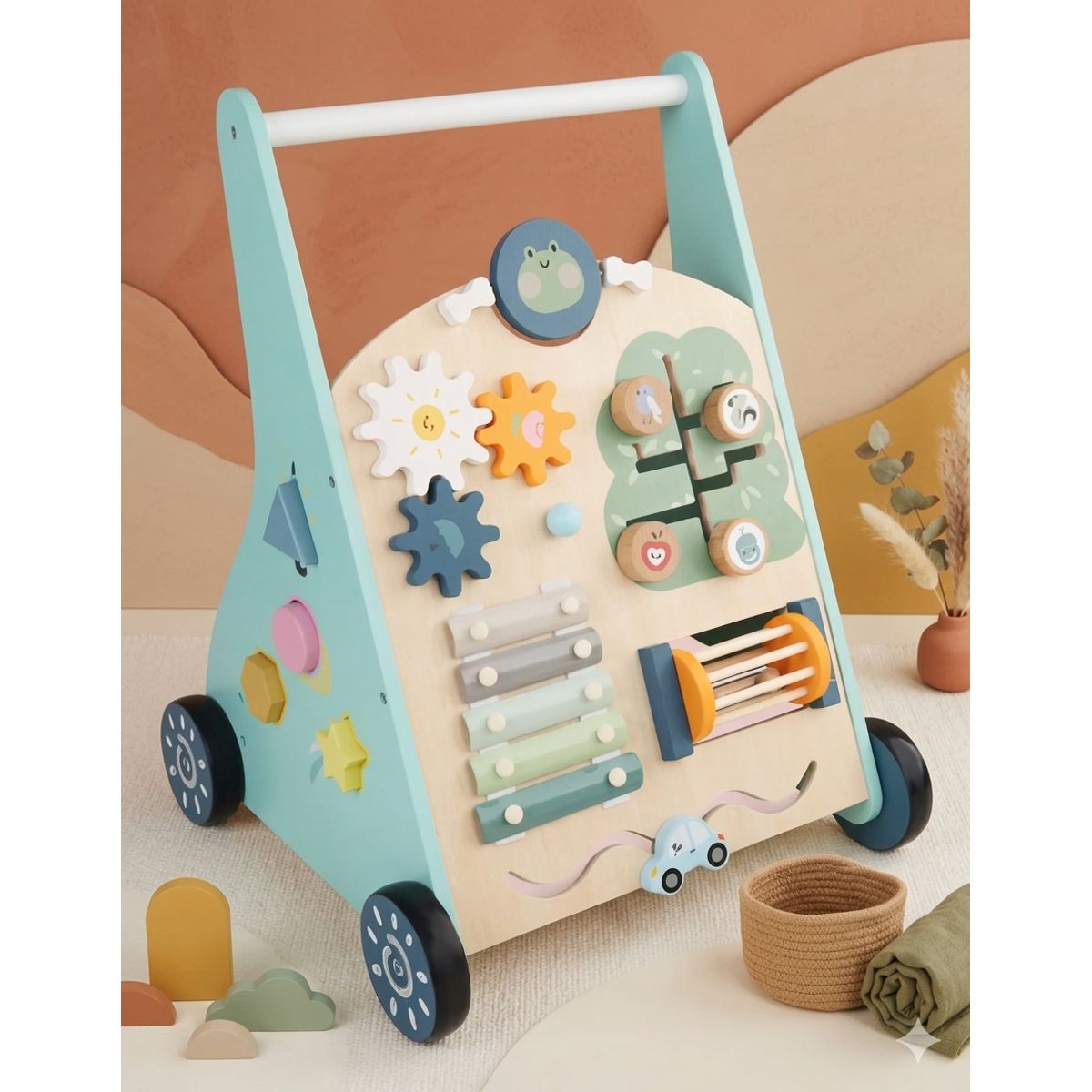 JUGUETERIA ESTELAR - Andador de Madera Sensorial Montessori