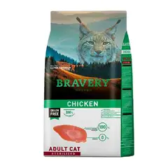 BRAVERY - Gatos Esterilizados Pollo 2 kilos