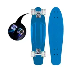 GENERICO - Skate Penny Patineta Celeste Ruedas Led Niños
