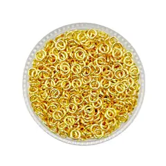 GENERICO - Argollas Para Bisutería De Doble Baño De Oro 5gr - Dorado