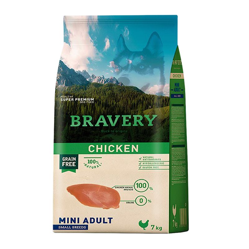 BRAVERY - Bravery Mini Adulto Pollo 7 kilos