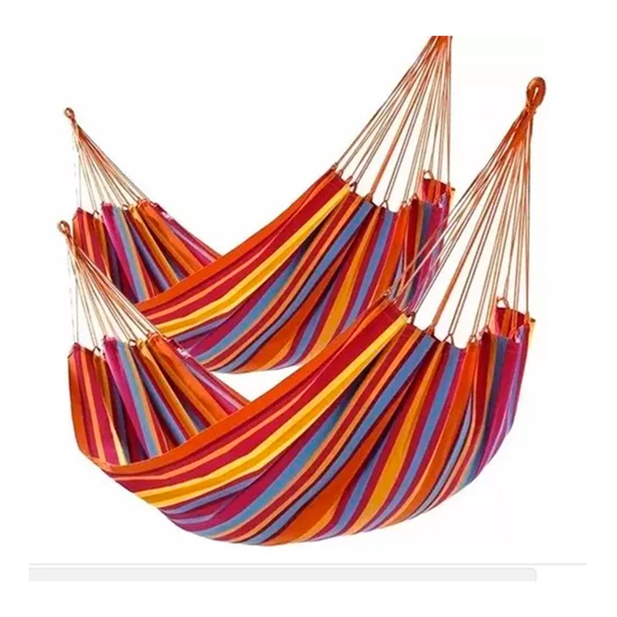 GENERICO - Pack X3 Hamacas 100% Algodon Premium 2 Plazas