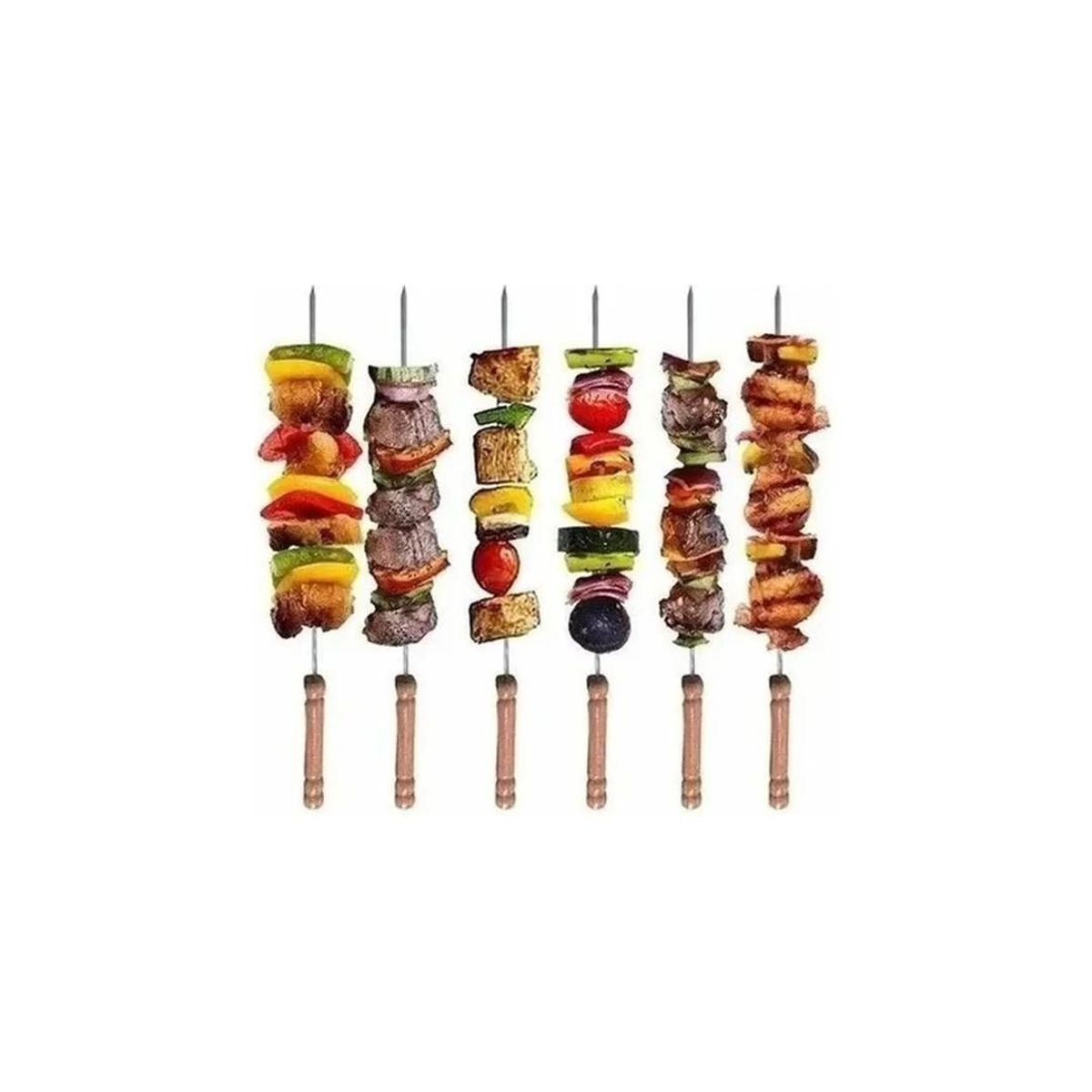 GENERICO - X10 Pinchos Anticuchos Brochetas Asados Fierros Barbacoa