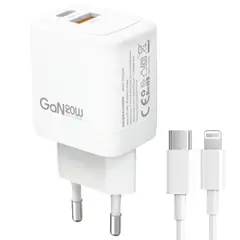 LENYES - Cargador Telefono Puerto Usb 3.0 PD 20W Compatible En iPhone