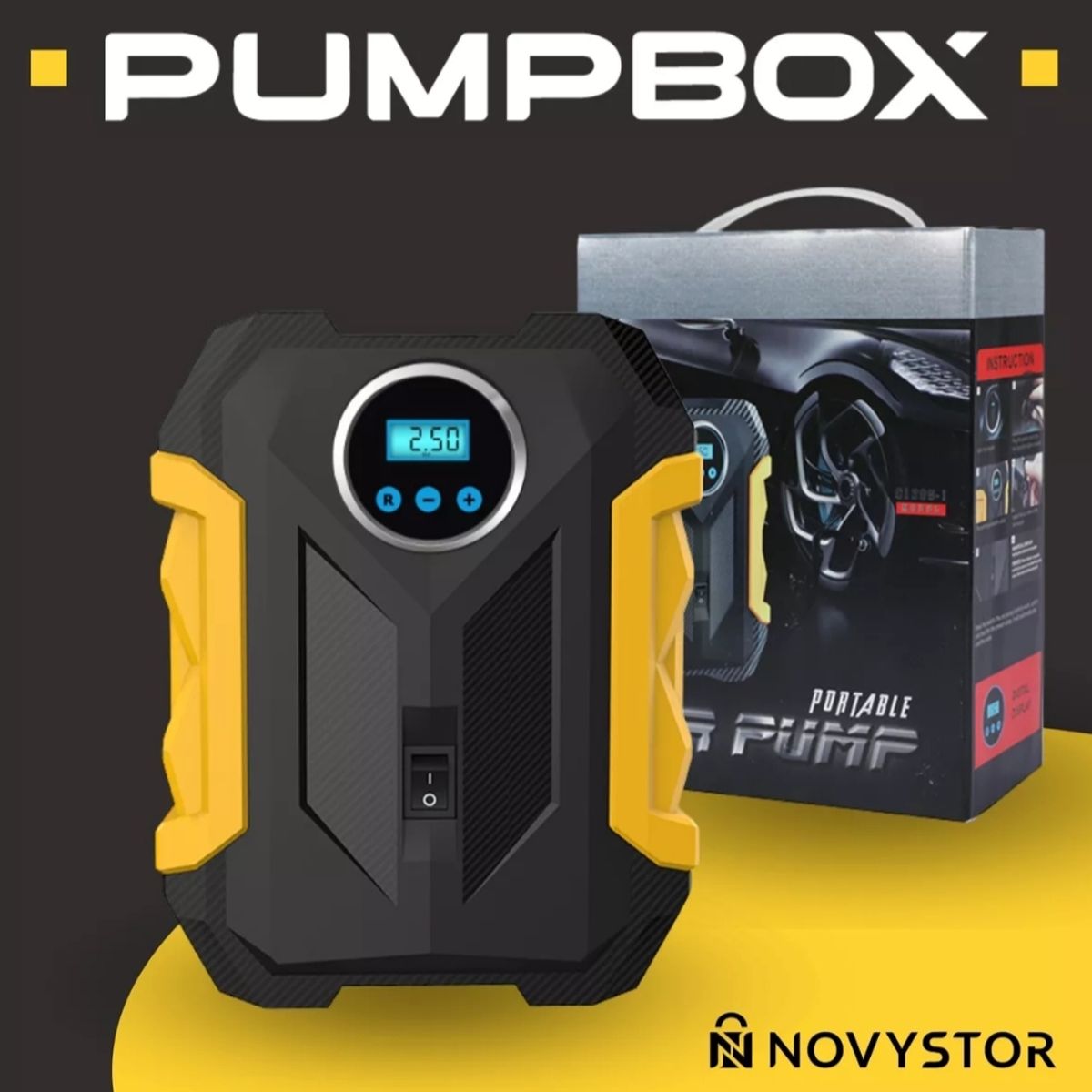 GENERICO - Compresor De Aire Portátil Digital 12v Todo Neumático