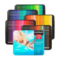 GENERICO - Set 120 Lapices Colores Profesional con Caja Metálica