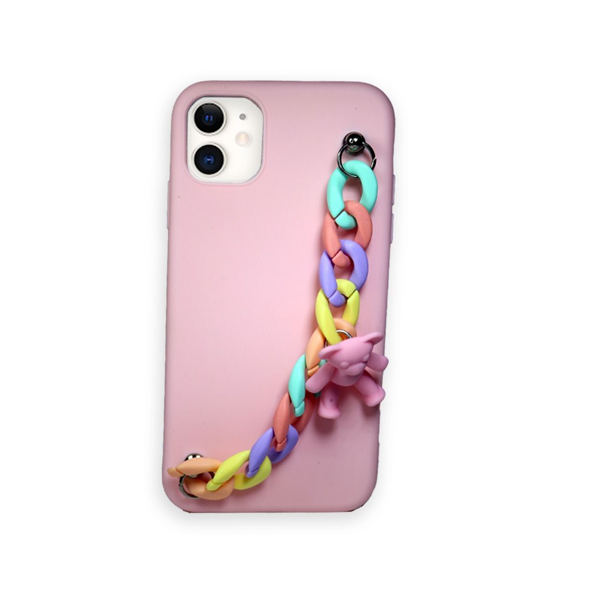 JOIGO - Carcasa iPhone 12 / 12 Pro Goma Con Sujetador + Lamina Rosa