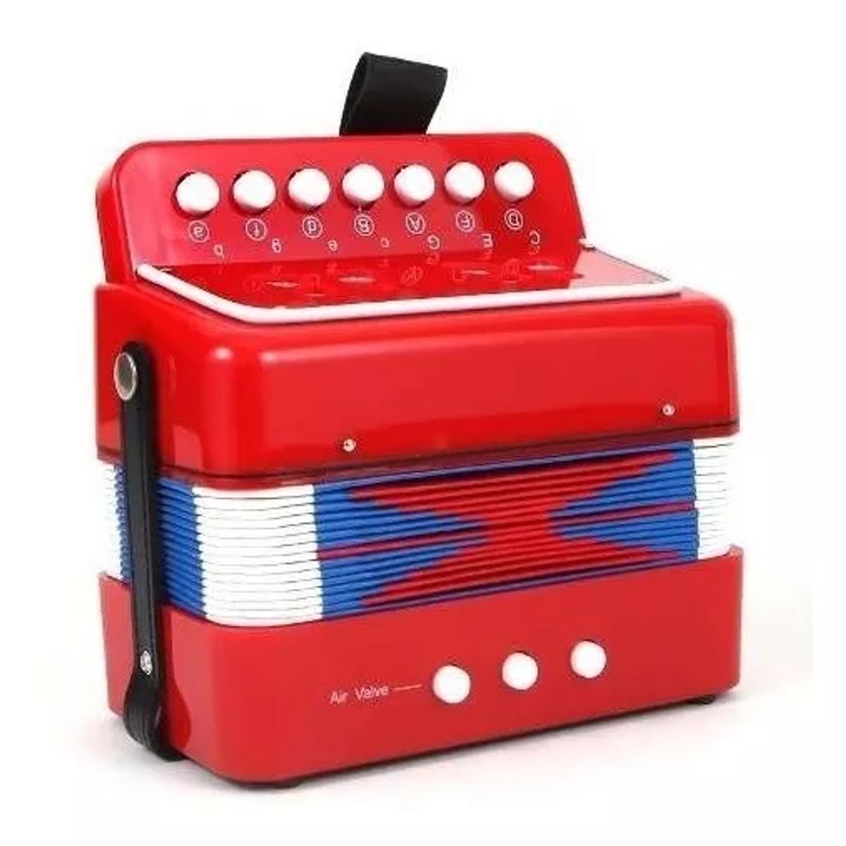 GENERICO - Mini Acordeón De Juguete 7 Acordes Y 2 Bajos