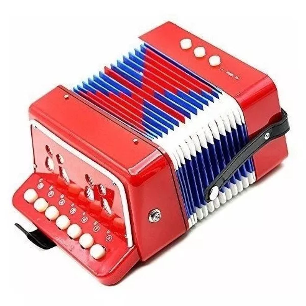 GENERICO - Mini Acordeón De Juguete 7 Acordes Y 2 Bajos