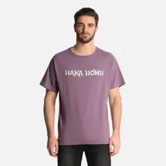 HAKA HONU - Polera Hombre Logo Morado Claro