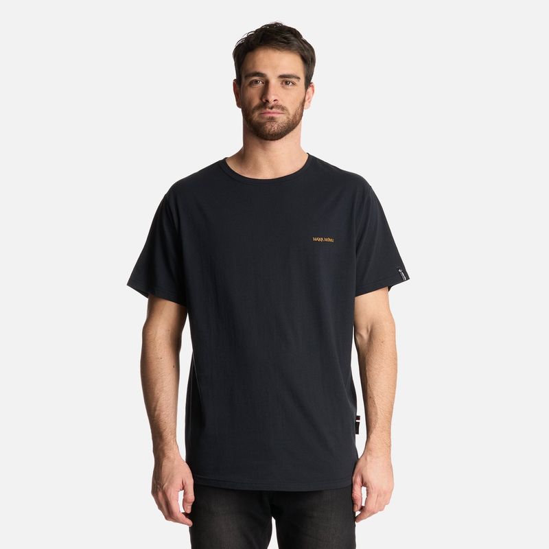 HAKA HONU - Polera Hombre Natural Negro Haka Honu