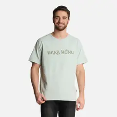 HAKA HONU - Polera Hombre Logo Gris Claro