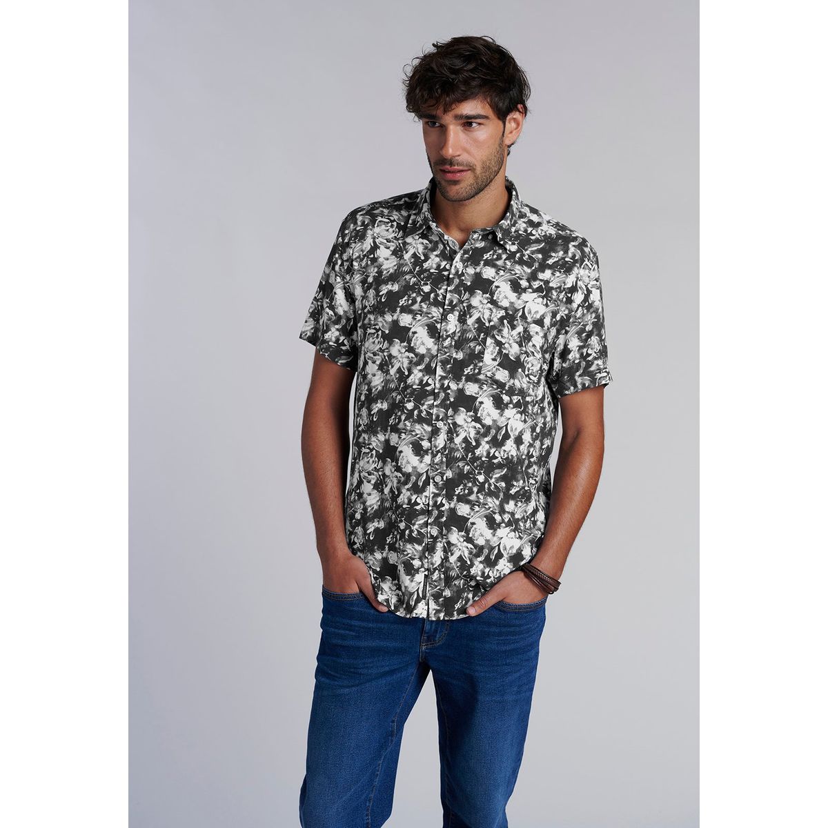 FEROUCH - Camisa Estampada Ohio Fj Gris Ferouch