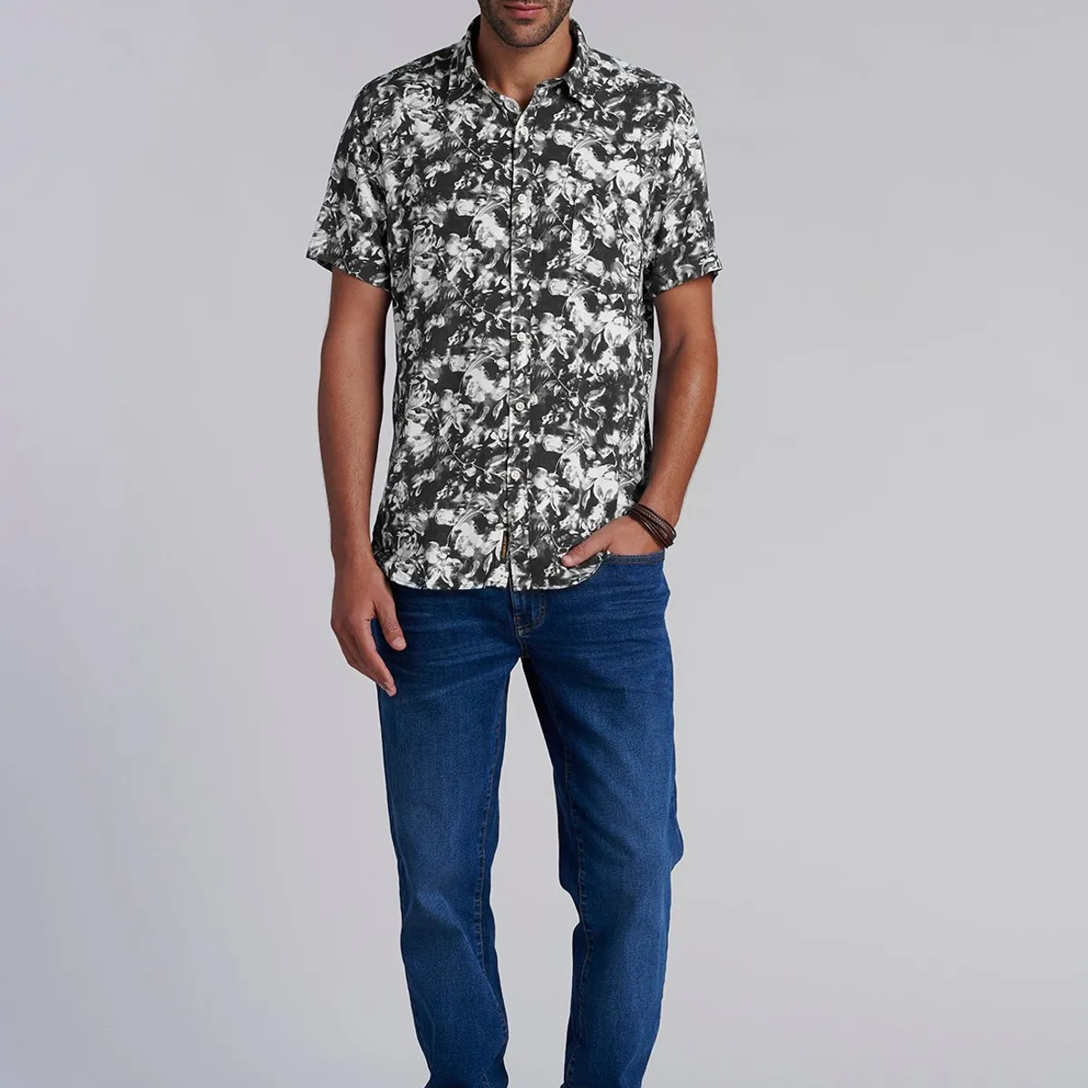 FEROUCH - Camisa Estampada Ohio Fj Gris Ferouch