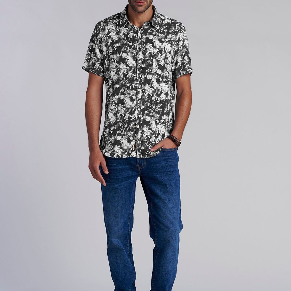 FEROUCH - Camisa Estampada Ohio Fj Gris Ferouch