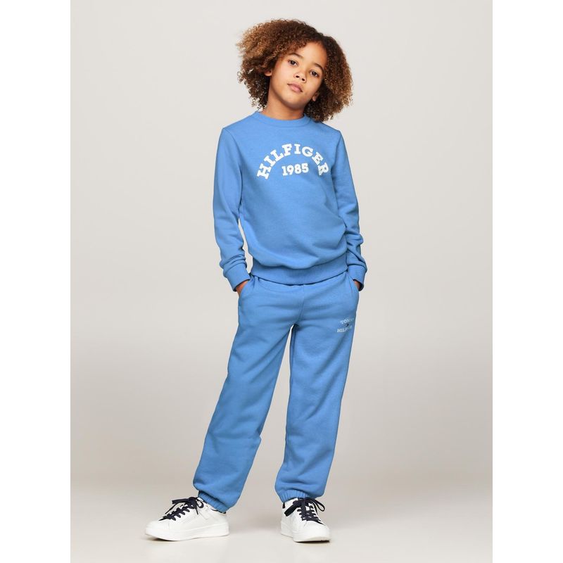 TOMMY HILFIGER - Joggers Con Logo Clásico Celeste Tommy Hilfiger