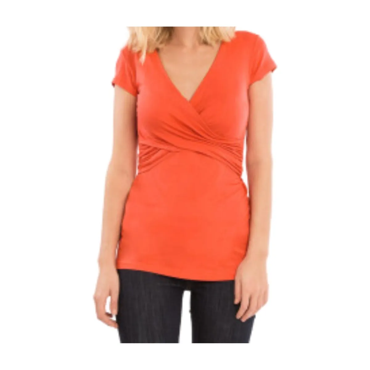 KIVARA - Polera Lactancia Maternidad Manga Corta Dani Naranjo