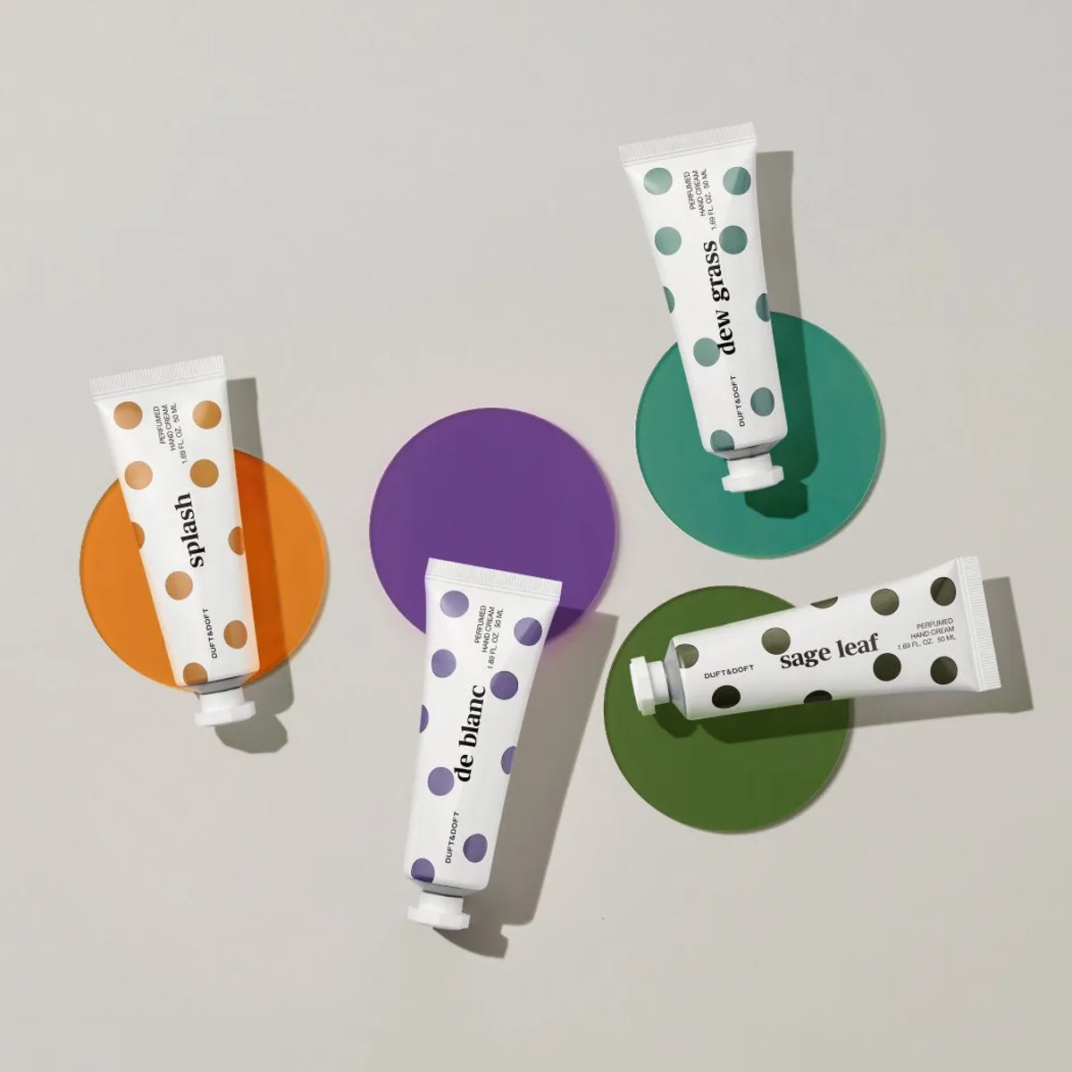 DUFT & DOFT - Set de 4 miniaturas de cremas de mano perfumadas