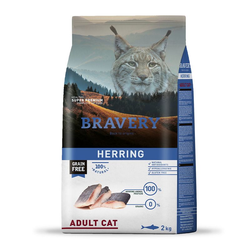 BRAVERY - Bravery Gatos Arenque 7 kilos
