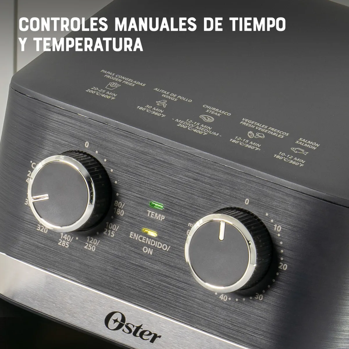 OSTER - Freidora de Aire Manual 4L Oster DiamondForce CKSTAF401MDF