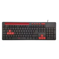 MULTILASER - Teclado Gamer con Soporte Para Telefono TC504