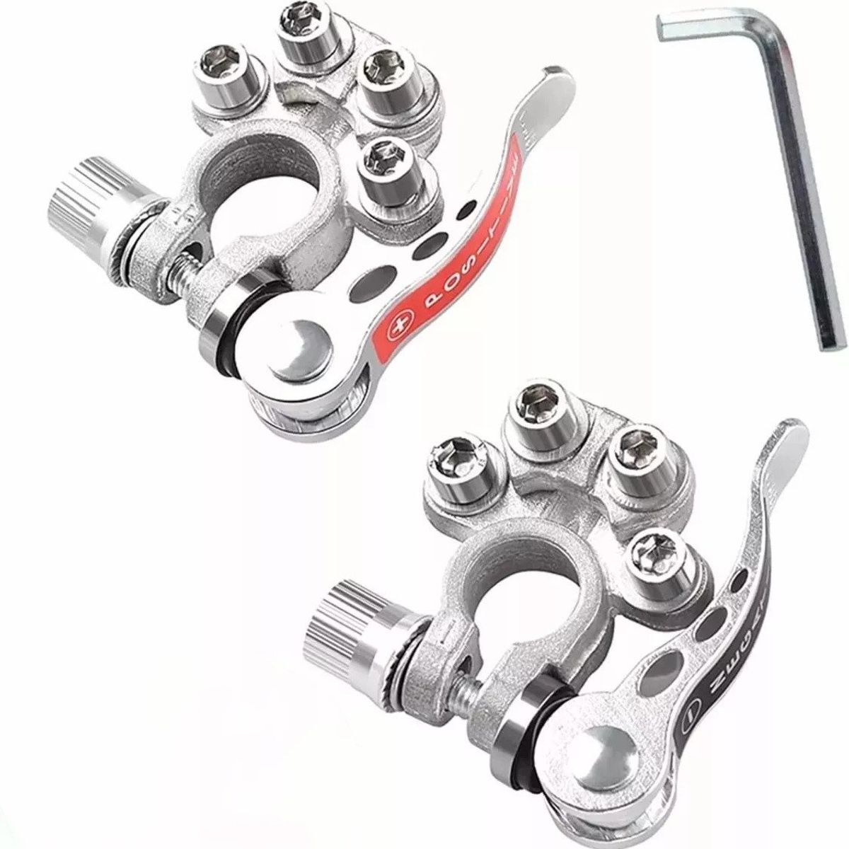 KUANGYE - Par Terminal De Batería Desconexión Rápida Coche Camioneta