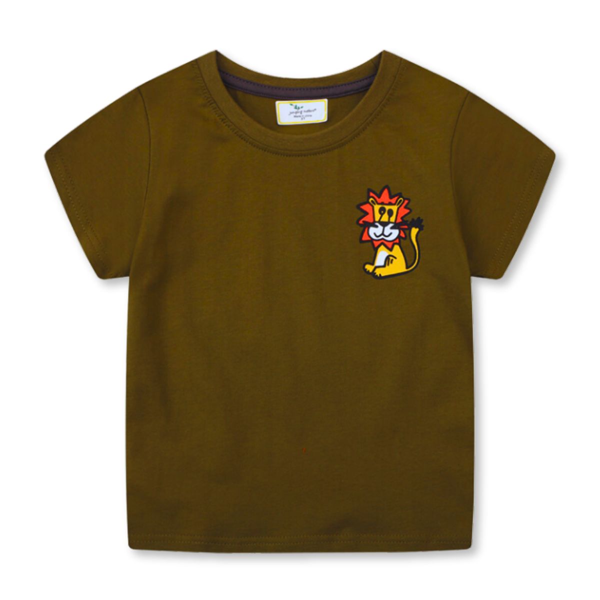 JUMP KIDS - Polera Niño Algodón Manga Corta Jump Kids León Tierno