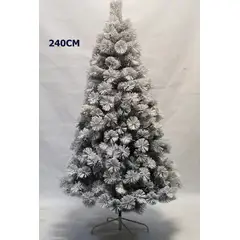 GENERICO - Árbol De Navidad Nevado 240cm Frondoso Árbol Artificial
