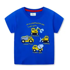 JUMP KIDS - Polera Niño Algodón Manga Corta Autos Amarillos
