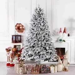 GENERICO - Árbol De Navidad Nevado 150cm Frondoso Árbol Artificial