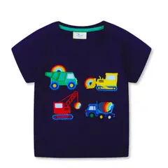 JUMP KIDS - Polera Niño Algodón Manga Corta Autos Coloridos