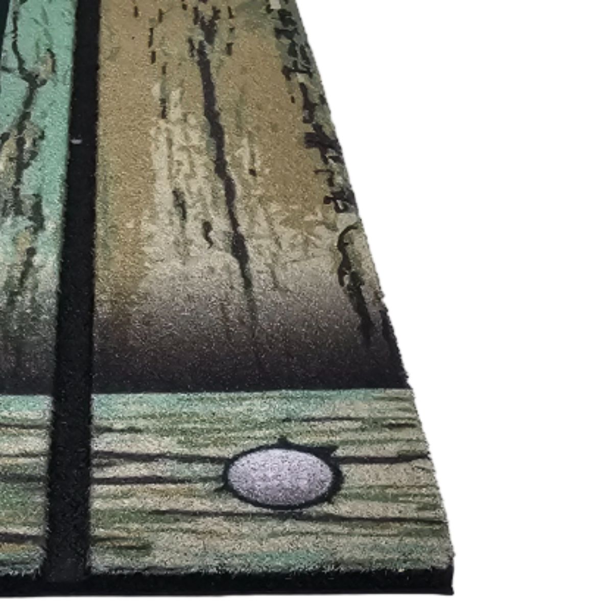 GENERICO - Alfombra Limpiapies Felpudo Alfombra De Entrada Verde Tablas