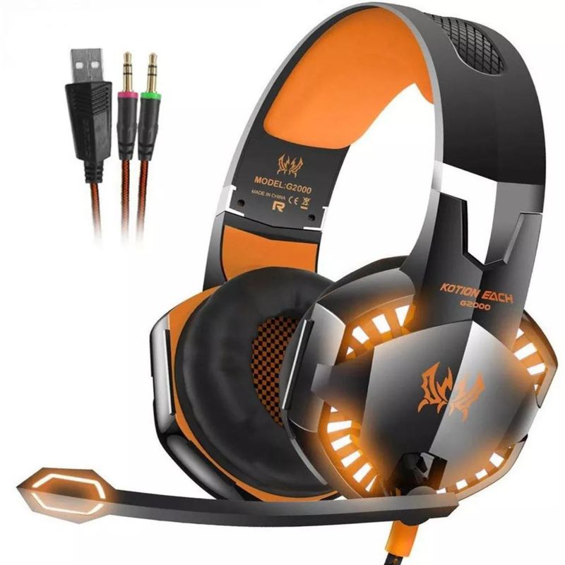 GENERICO - Auriculares Gamer con Micrófono G2000