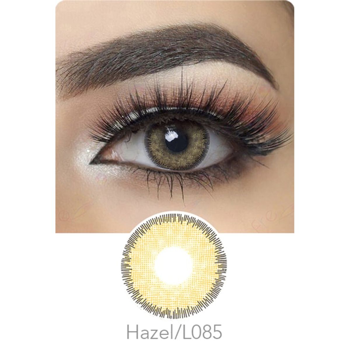 FRESHGO - Lentes de contacto FreshGo Premium Hazel más estuche