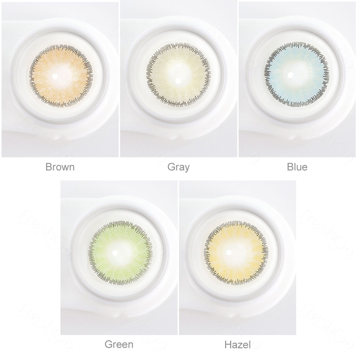 FRESHGO - Lentes de contacto FreshGo Premium Hazel más estuche