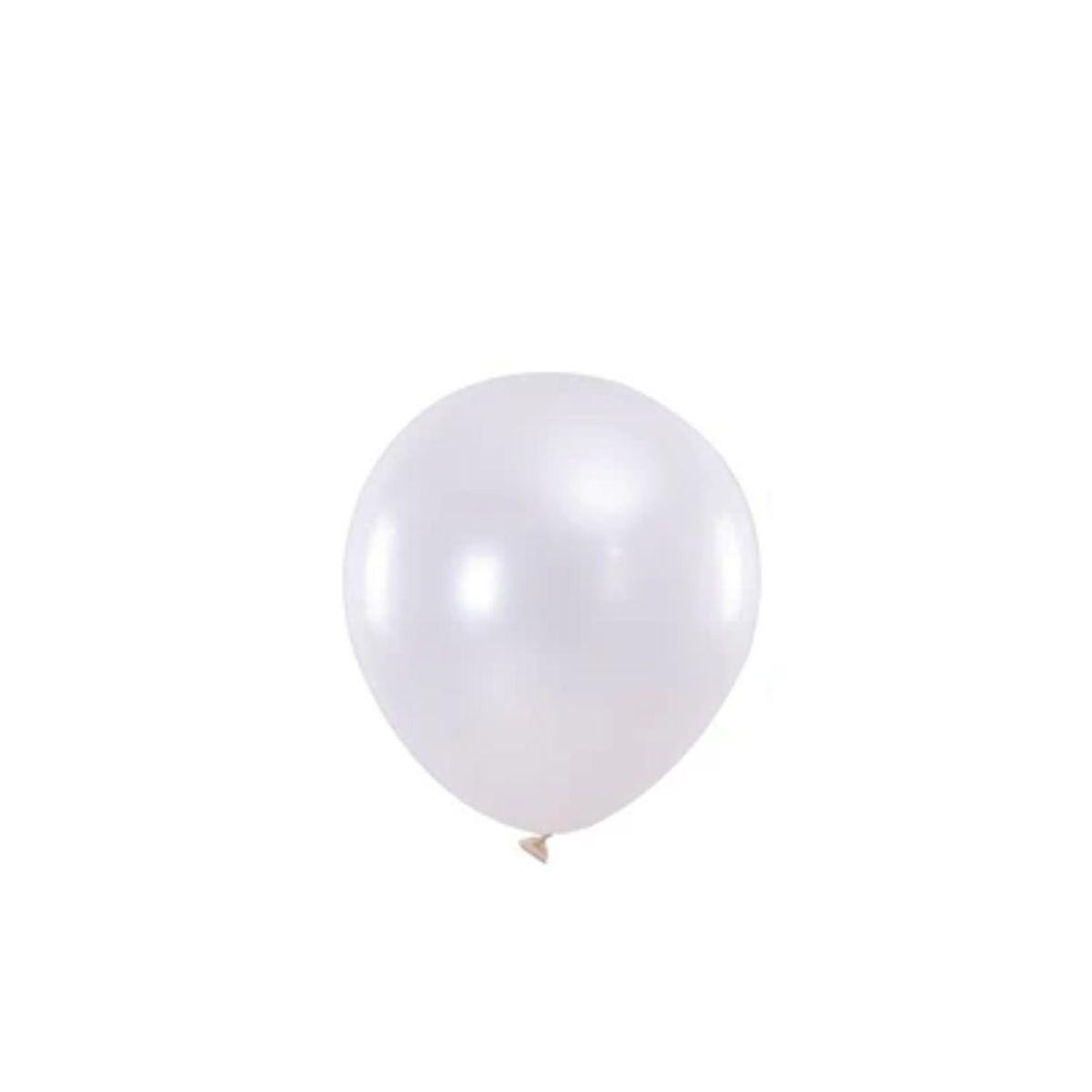 GENERICO - Globos De Latex Color Blanco Brillante 23cm 12pcs