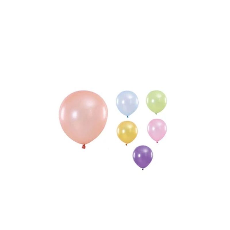 GENERICO - Globo Brillante 12pcs 23cm Colores Surtidos