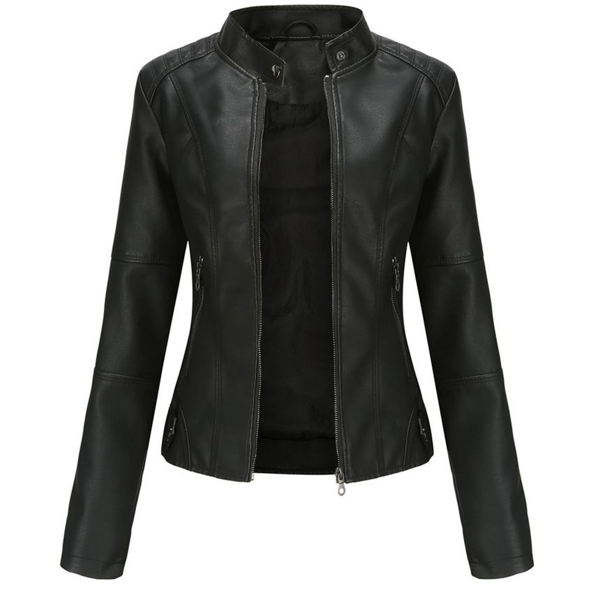 BLWOENS - Chaqueta de PU para mujer