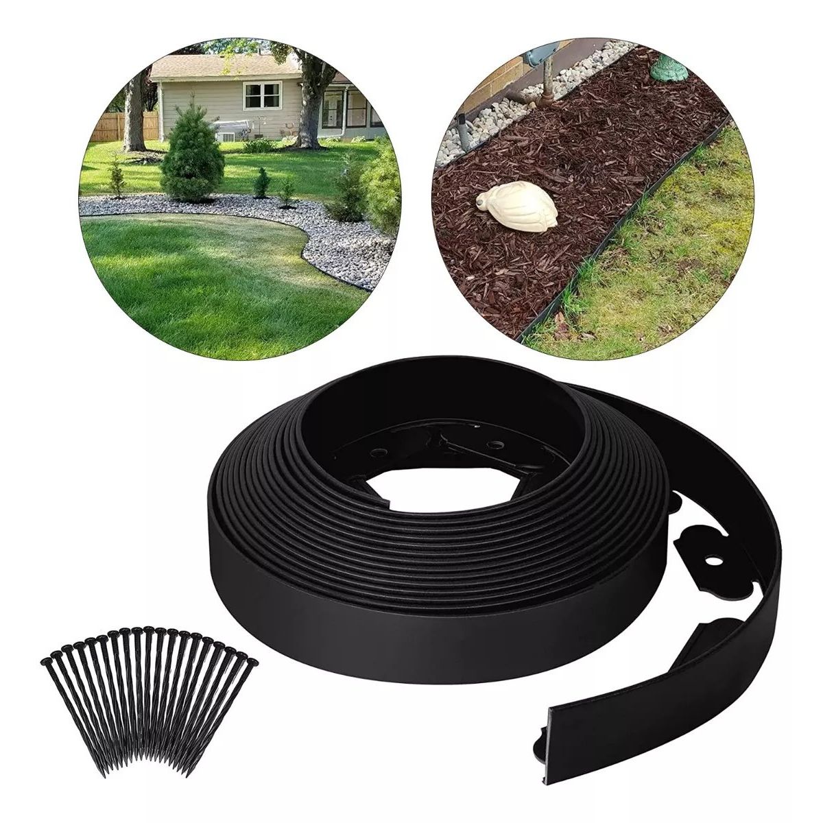 KUANGYE - Limitador De Jardín Separador De Césped Burlete 5cmx10m